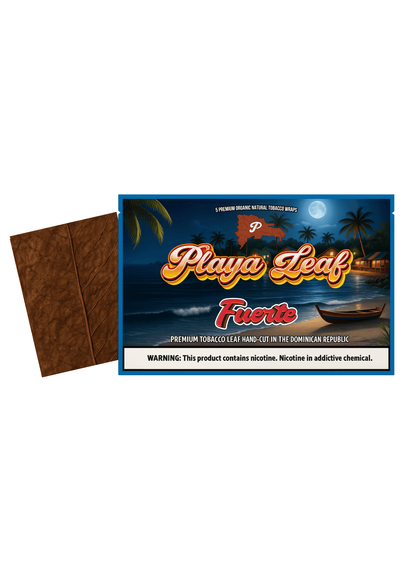 Fuerte 5 pack — Playa Leaf tobacco wraps